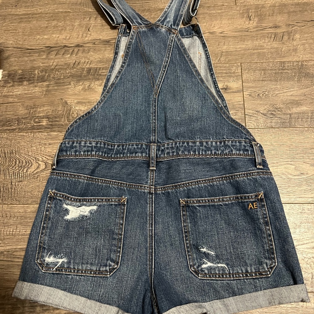 American Eagle Outfitters Blue Denim Overalls - Picture 2 of 3